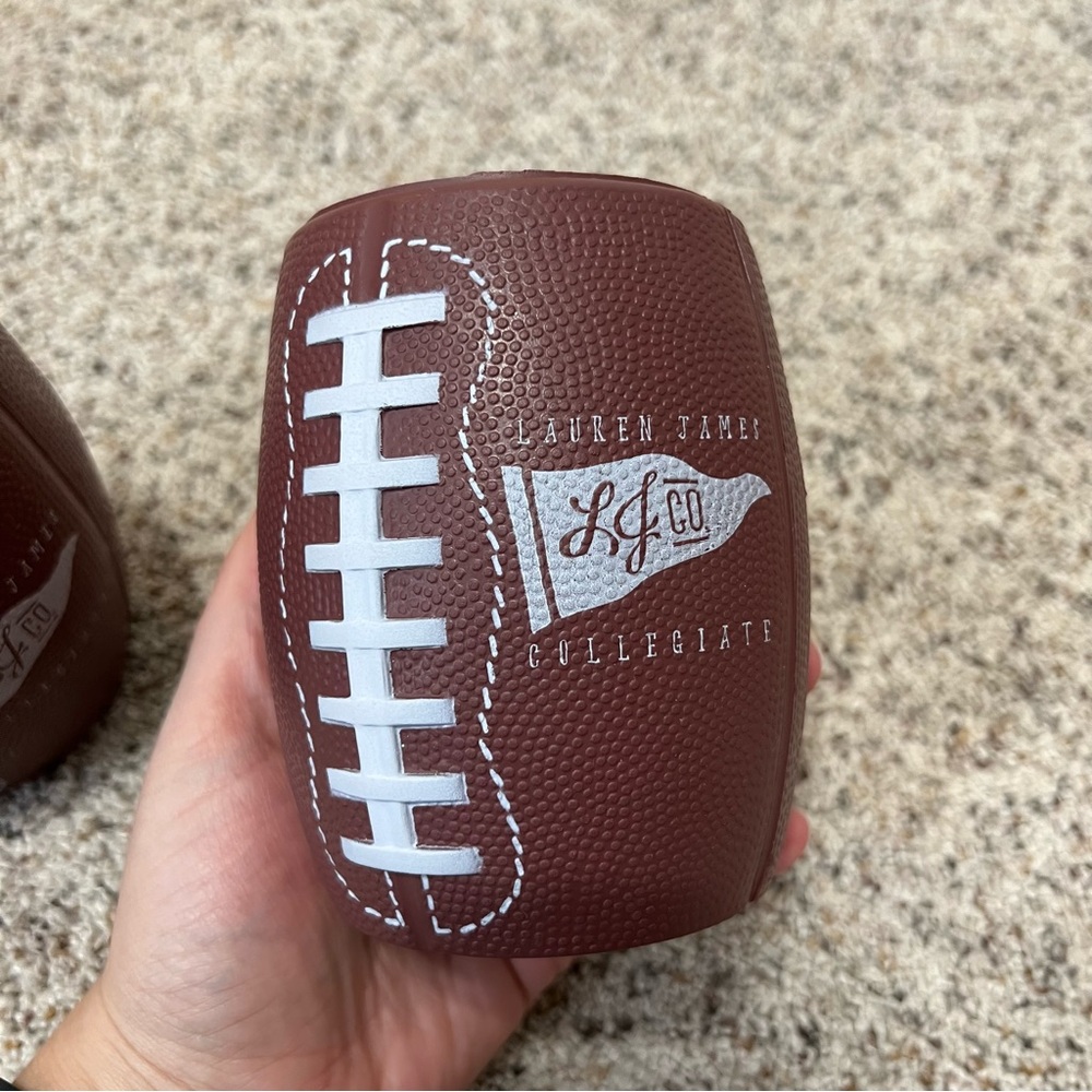 Lauren James Collegiate Football Shaped Coozie Set - Picture 2 of 5